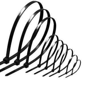 black cable ties